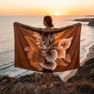 New Design Rayon Sarong Hand Painted by Balinese Artisans